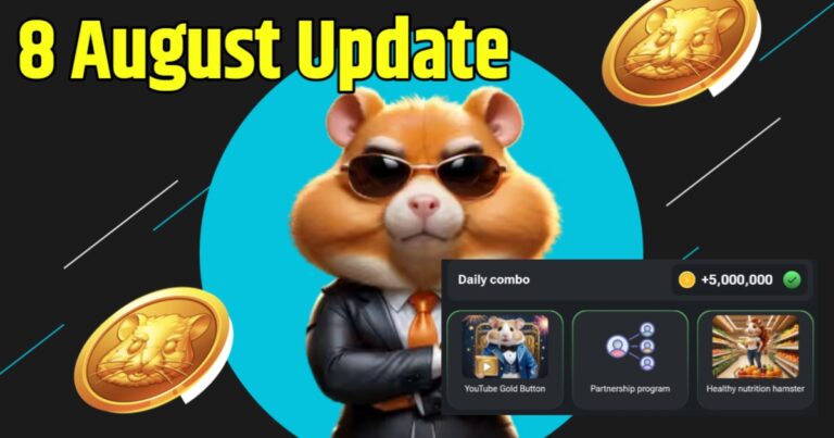 Hamster Kombat Today August 8 Daily Combo to Mine 5M Coins