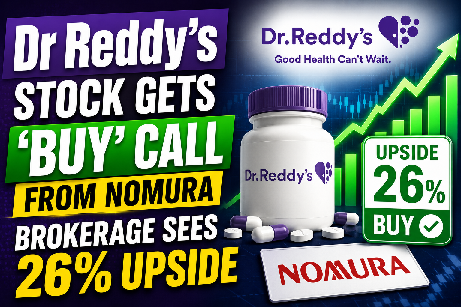 Dr Reddy’s Stock Gets ‘Buy’ Call From Nomura; Brokerage Sees 26% Upside