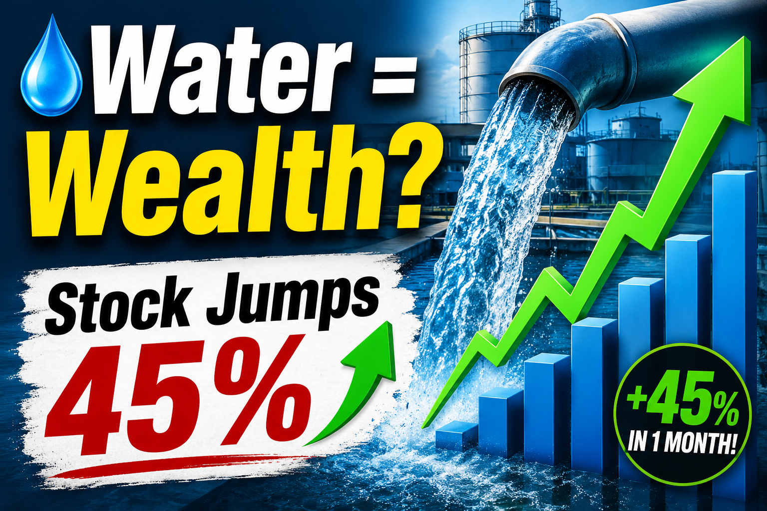 Water Infrastructure Stock Jumps 45% in a Month