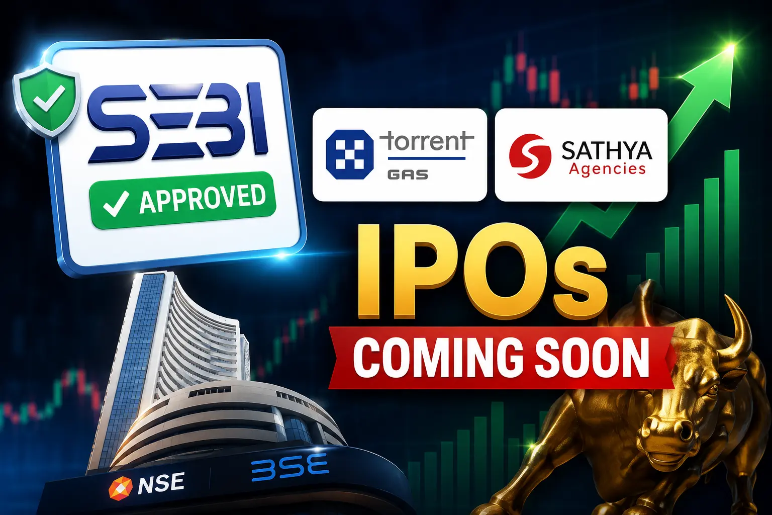 SEBI Approves Torrent Gas and Sathya Agencies IPOs; Public Issues Coming Soon
