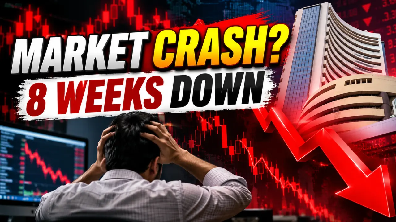 Indian Stock Market Extends Losing Streak to Eight Weeks as FII Selling and Oil Prices Weigh on Sentiment