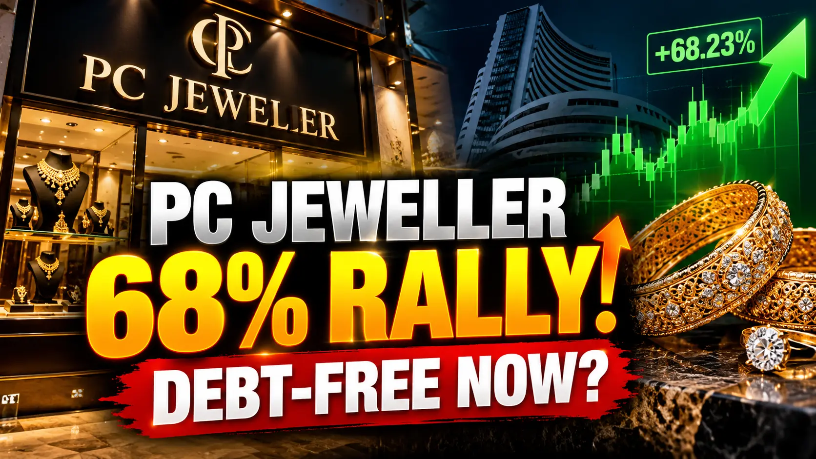 PC JEWELLER 68% RALLY! 🚀 DEBT-FREE NOW?